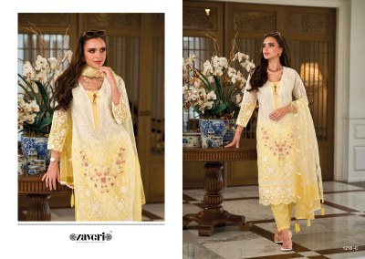 Zaveri present Femina colour edition  soft organza fancy embroidery work readymade suit catalogue at low rate readymade suit catalogs