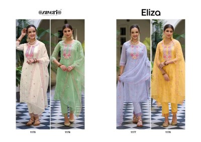 Zaveri presents Eliza designer ready made salwar kameez wholesale catalogue  kurtis catalogs