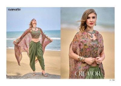 Zaveri presents Liana festive wear western dhoti stylish Readymade Dress wholesaler  kurtis catalogs