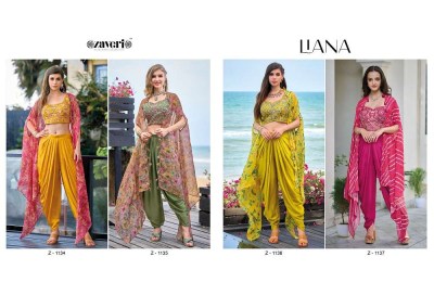 Zaveri presents Liana festive wear western dhoti stylish Readymade Dress wholesaler  kurtis catalogs