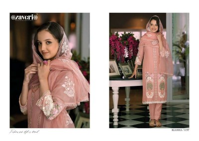 Zaveri presents new kiasha organza ready made Pakistani suits collection  kurtis catalogs