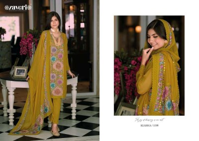 Zaveri presents new kiasha organza ready made Pakistani suits collection  kurtis catalogs