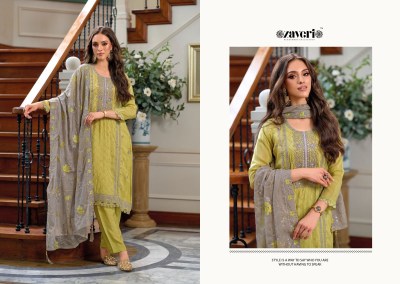 Zaveri women beauty by hasrat organza readymade suit at wholsale rate kurtis catalogs