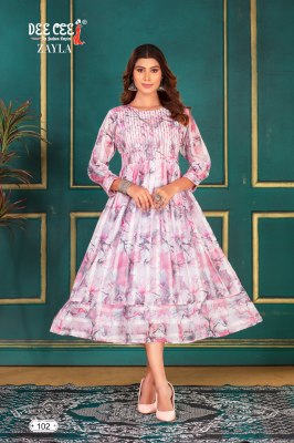 Zayla by Deecee Flared long digital printed kurti catalogue at amaviexpo kurtis catalogs