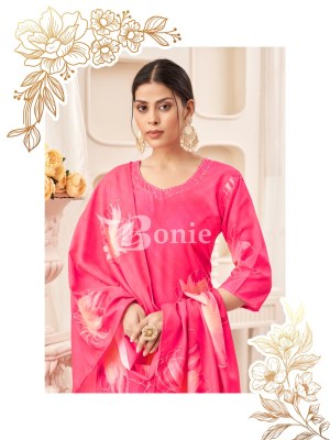 Zeel vol 3 by Bonie Digital printed flair kurti bottom and dupatta catalogue at low price readymade suit catalogs