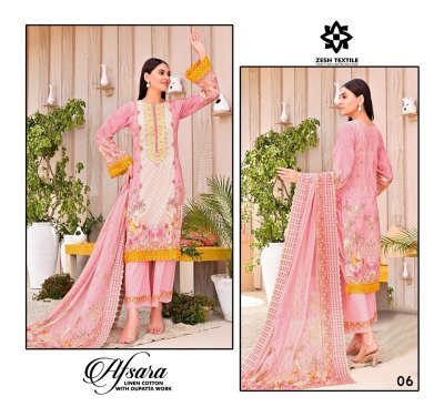 Zesh by Afsana Pure cotton digital printed Exclusive Embroidered unstitched suit catalogue at amaviexpo salwar kameez catalogs