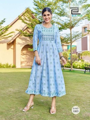 Zest by blue hills Anarkali gown Kurti wholesaler price in India  kurtis catalogs