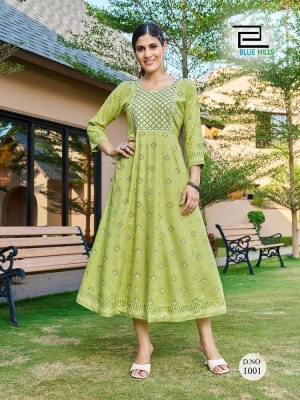 Zest by blue hills Anarkali gown Kurti wholesaler price in India  kurtis catalogs