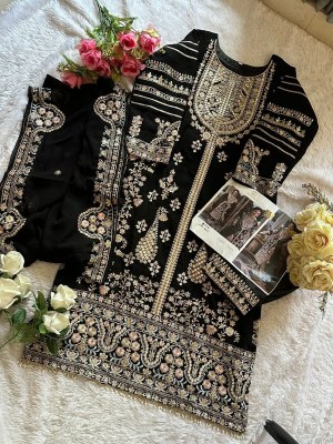 Ziaaz by Designer no 393 georgette embroidered pakistani suit catalogue at low rate pakistani suit catalogs