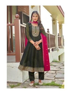 Zindagi by Aanchi Fancy Flair Concept Top Bottom with Dupatta low rate fancy Anarkali suit catalogs