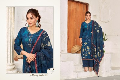 Zisa by Isavasyam corporation pure roman silk printed designer readymade suit catalogue readymade suit catalogs