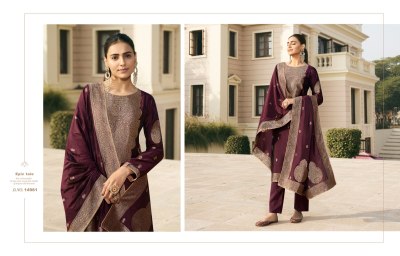 Zisa by Silky 4 designer Bamberg Silk jacquard unstitched salwar kameez catalogue at wholesale price salwar kameez catalogs