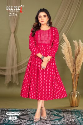 Ziya by Deecee Flared long feeding kurti catalogue at amaviexpo  kurtis catalogs