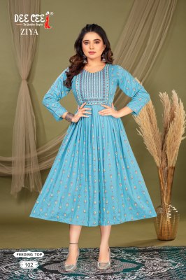 Ziya by Deecee Flared long feeding kurti catalogue at amaviexpo  kurtis catalogs