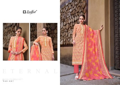 Zohra vol 3 by Zulfat Pure cotton designer printed dress material catalogue at affordable rate dress material catalogs