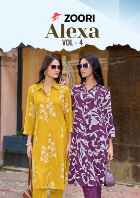 Zoori Alexa Vol 4 Designer Rayon Print Kurti with Rayon Bottom Wholesale wholesale catalogs