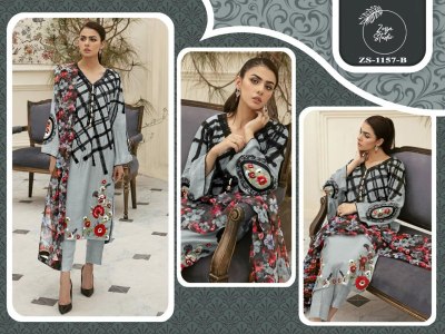 Zoya studio present pret collection new luxury tunic pant and dupatta catalogue at amaviexpo com readymade suit catalogs