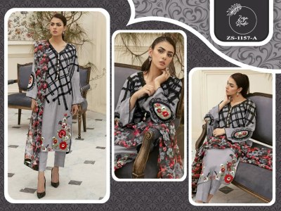 Zoya studio present pret collection new luxury tunic pant and dupatta catalogue at amaviexpo com readymade suit catalogs