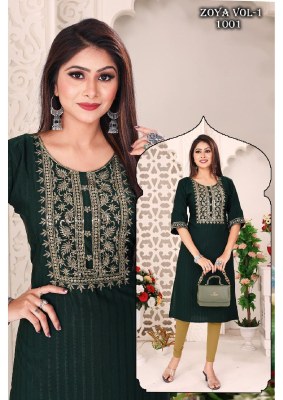 Zoya vol 1 presenting neck  sequence work kurti catalog at wholesale price kurtis catalogs