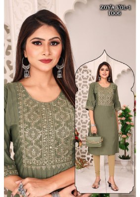 Zoya vol 1 presenting neck  sequence work kurti catalog at wholesale price kurtis catalogs