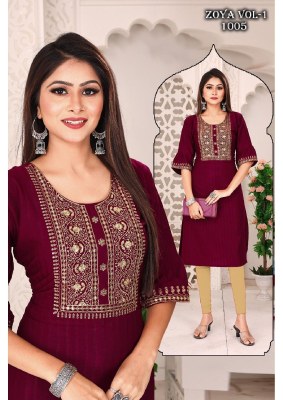 Zoya vol 1 presenting neck  sequence work kurti catalog at wholesale price kurtis catalogs