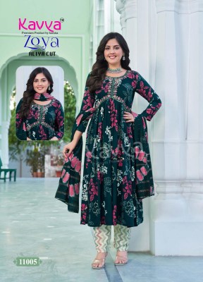 Zoya vol 11 by Kavya Premium heavy quality foil printed Aliya cut sui catalogue at affordable rate readymade suit catalogs