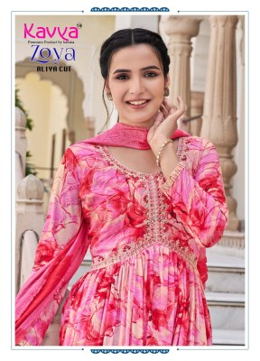 Zoya vol 7 by Kavya premium reyon foil printed top bottom and dupatta catalogue  readymade suit catalogs