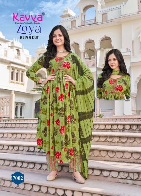 Zoya vol 7 by Kavya premium reyon foil printed top bottom and dupatta catalogue  readymade suit catalogs