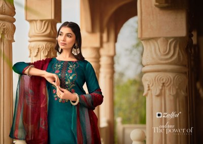 Zulfat by Ashnoor pure heavy jam cotton unstitched dress material at low rate salwar kameez catalogs