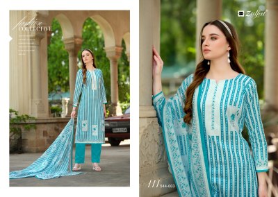 Zulfat by Farhana vol 4 pure cotton unstitched suit catalogue at affordable rate salwar kameez catalogs