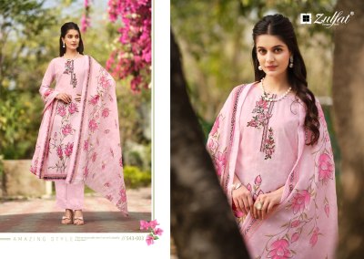 Zulfat by Florance cotton printed exclusive designer unstitched dress material catalogue  salwar kameez catalogs