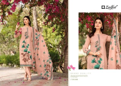 Zulfat by Florance cotton printed exclusive designer unstitched dress material catalogue  salwar kameez catalogs