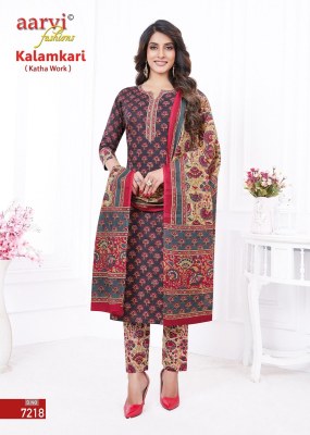 aarvi by kalamkari vol 1 presenting Pinted katha hand work readymade suit catalog at wholsale rate readymade suit catalogs