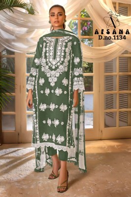 afsana presents new design no1134 georgette ready made Pakistani suits wholesale readymade suit catalogs