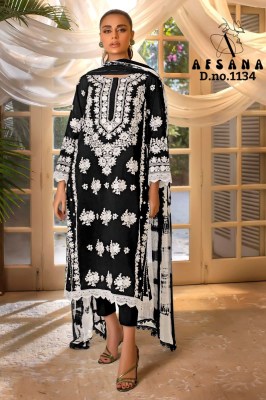 afsana presents new design no1134 georgette ready made Pakistani suits wholesale readymade suit catalogs