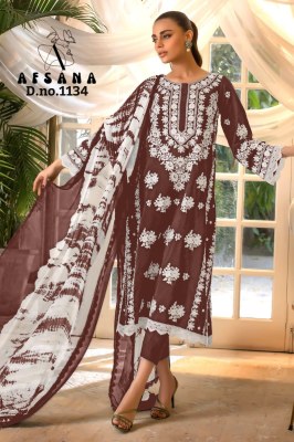 afsana presents new design no1134 georgette ready made Pakistani suits wholesale readymade suit catalogs