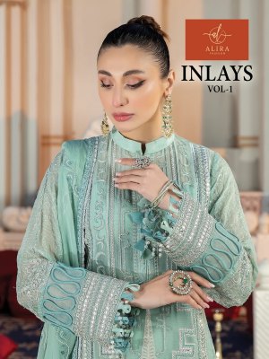 alira fashion new presents inlays vol 1 georgette Pakistani salwar kameez wholesale  pakistani suit catalogs