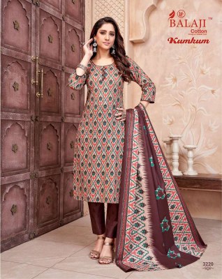 balaji cotton new launch kum kum vol 32 pure cotton printed ready made salwar suits catalogue wholesale rate in Surat  kurtis catalogs