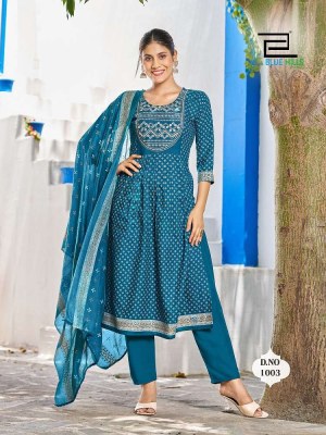 blue hills new festival night Nayra Cut ready made salwar kameez catalogue wholesale  kurtis catalogs