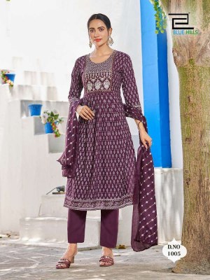 blue hills new festival night Nayra Cut ready made salwar kameez catalogue wholesale  kurtis catalogs