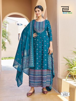 blue hills new launch Senorita Vol 15 rayon printed  2pcs concept ready made suits wholesale  kurtis catalogs