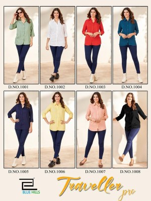 blue hills present traveller rinkle rayon plain tops catalogue at affordable rate western wear catalogs