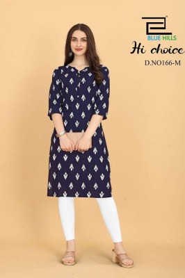 blue hills presents hichoice liva approved straight Kurti catalogue wholesale  Blue hills Kurti 