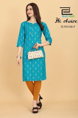 blue hills presents hichoice liva approved straight Kurti catalogue wholesale  kurtis catalogs