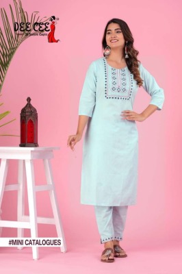 deecee by miss india straight side cut kurti with embroidered kurti pant and dupatta catalog at wholesale price readymade suit catalogs