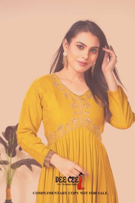 deecee by prakriti heavy plain reyon flared long alia cut kurti catlaog at wholesale price kurtis catalogs