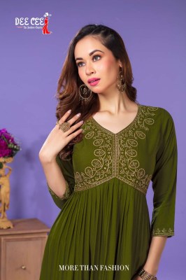 deecee by pretty patel heavy plain reyon flared long  alia cut kurti catalog at wholesale price kurtis catalogs