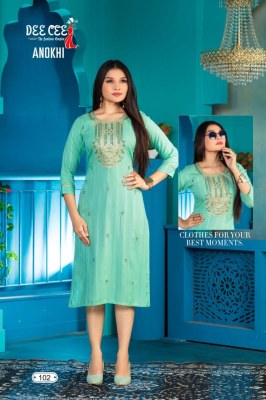 deecee the fashion empire by anokhi heavy dobi fabric a-line  with embroidered work kurti catalogue  kurtis catalogs