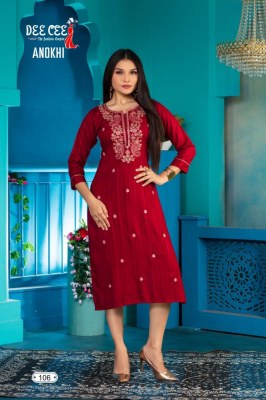 deecee the fashion empire by anokhi heavy dobi fabric a-line  with embroidered work kurti catalogue  kurtis catalogs