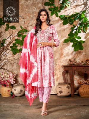 deepika vol 2 by Krishna Trends capsule foil printed kurti bottom and dupatta catalogue  readymade suit catalogs